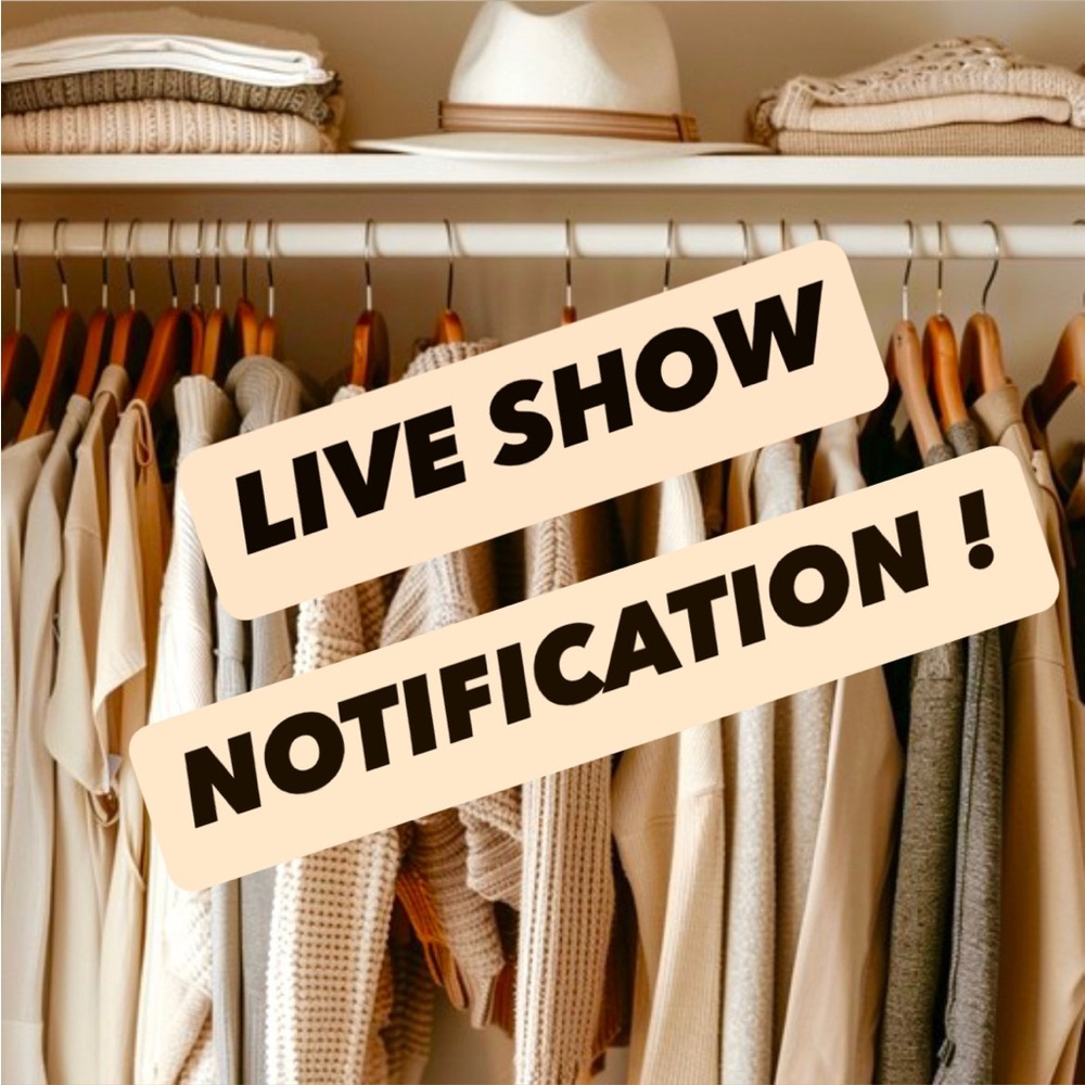 LIVE SHOW NOTIFICATION! 🤩